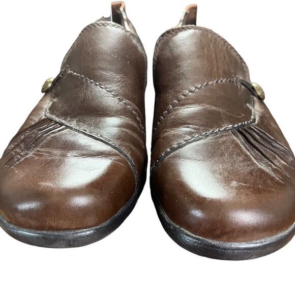 Cobb Hill by New Balance Womens Paulette Leather Brown Comfort Loafers sz 8 W - Picture 10 of 16